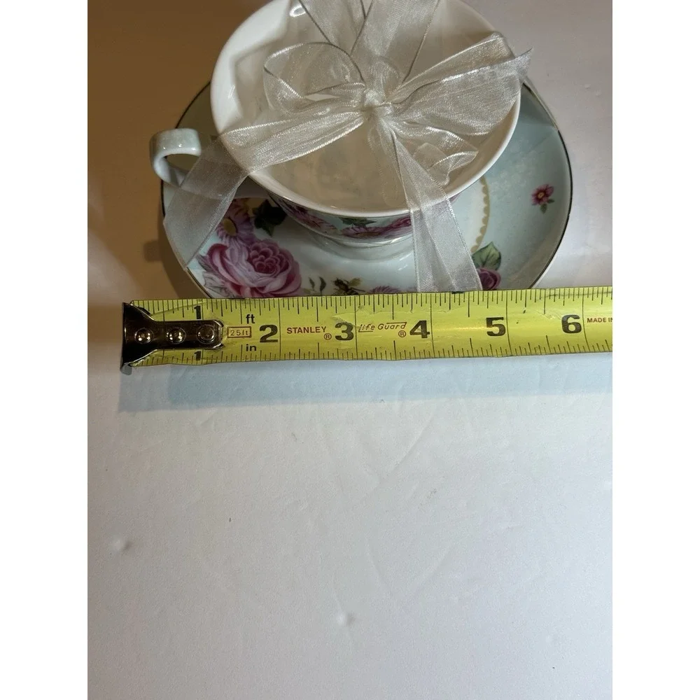 Grace's Teaware Floral Teacup & Saucer Gift Set – Set of 2 New